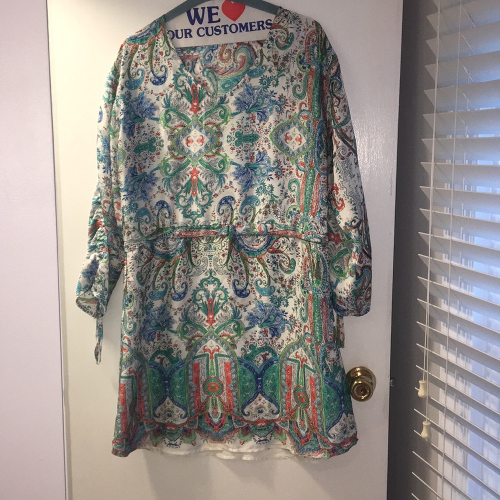 Lightweight tunic, wear as a dress, beach coverup